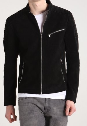 Leren jas - black