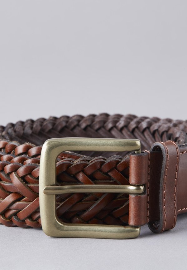 Braided belt - tan2
