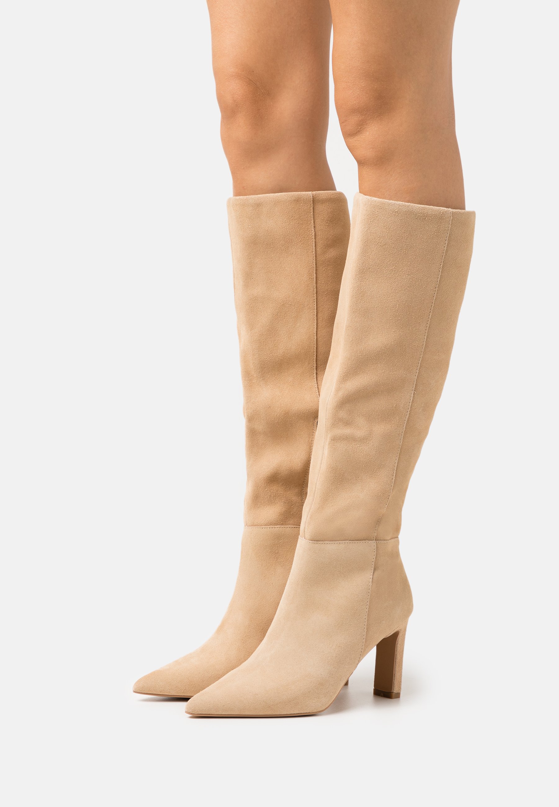 NA-KD STILETTO BOOTS - Laarzen - beige - Zalando.nl