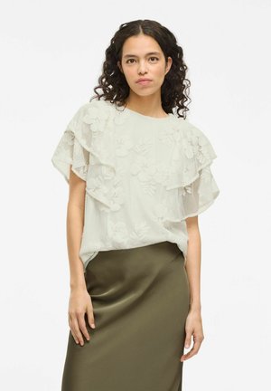 MIT ANGESCHNITTENEN ÄRMELN VIHOLA  - T-shirt imprimé - birch