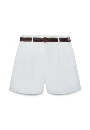 Calliope, PANTALONE CORTO TINTA UNITA - Shorts - bianco lana