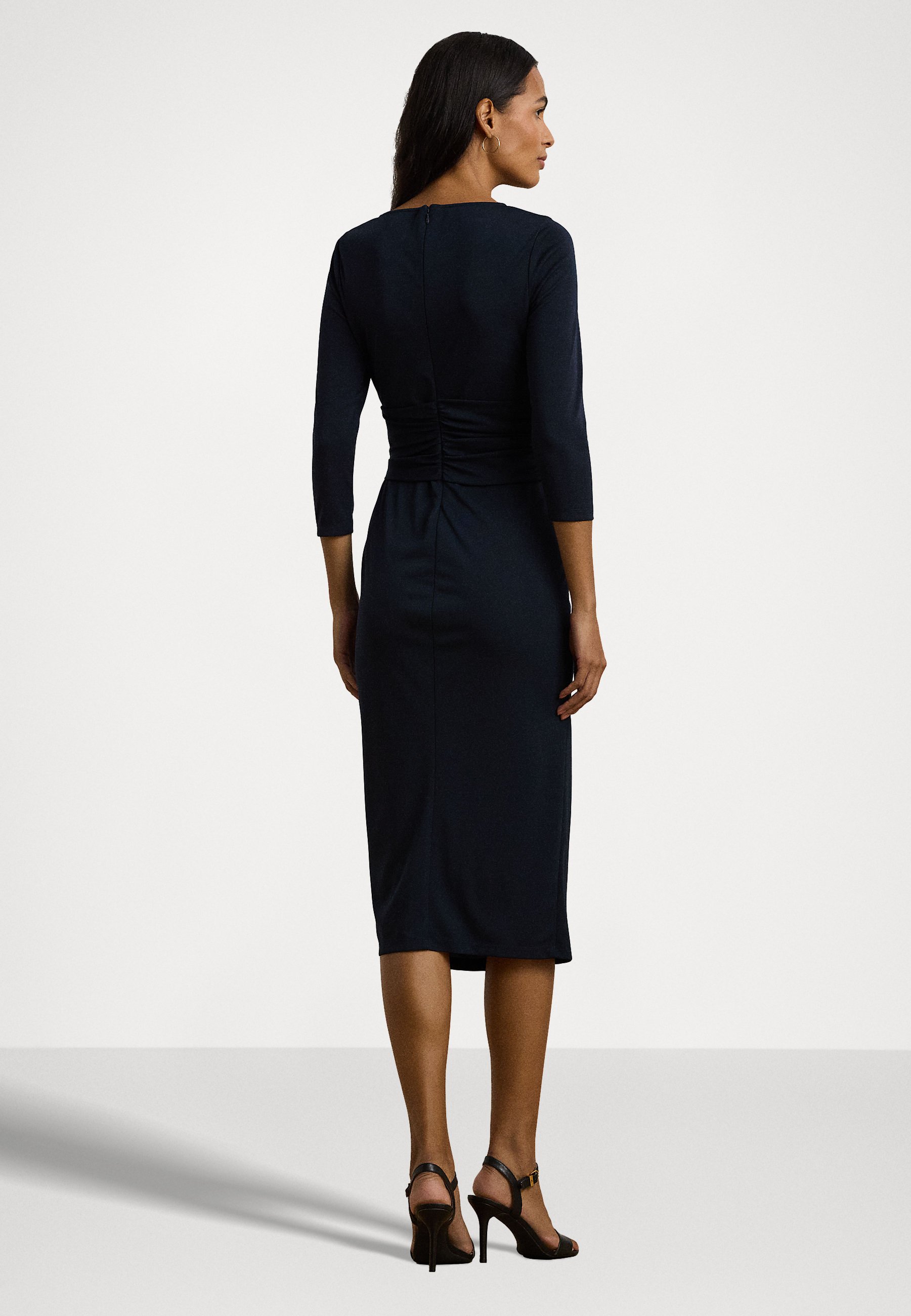 Ralph Lauren Twist-Front Jersey Dress ネイビー/黒 Twist-Front Jersey Dress | Ralph Lauren