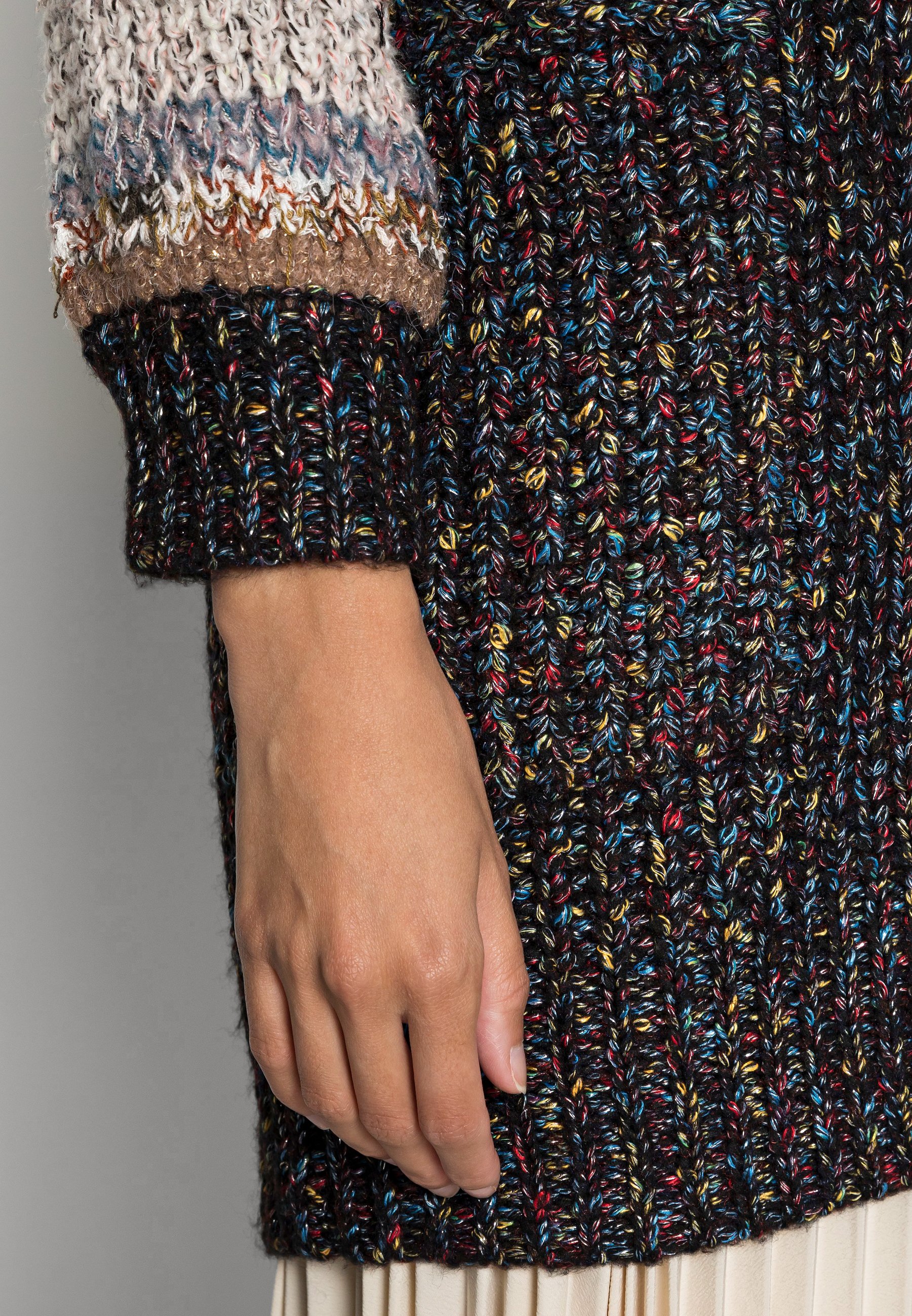 Desigual BOA - Chaqueta de punto - black/multicolor - Zalando.es