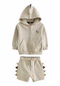 Next DINO SPIKE ZIP SET  - REGULAR FIT - Mikina na zip - ecru white