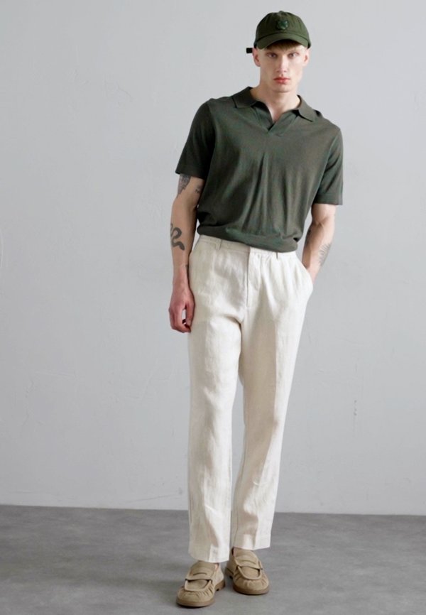 BILLIE - Trousers - oat2