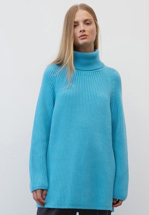 LONG WITH MOCK NECK AND RAGLAN SLEEVE - Strickpullover - clear blue sky