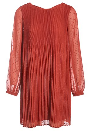 Cocktailkjole / festkjole - burnt orange denim