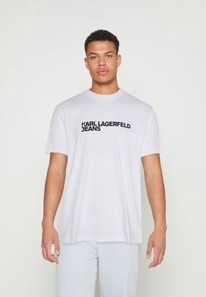 Karl Lagerfeld Jeans REGULAR TEE - Marškinėliai su spaudiniu - white