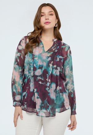 STAMPA FLOREALE IN CREPONNE - Camicetta - bordeaux