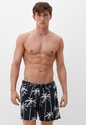 s.Oliver MIT ALLOVER-PRINT - Badeshorts - navy