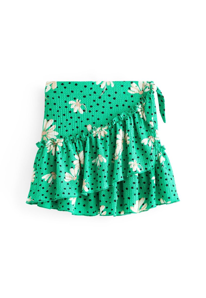 Next EASY PULL ON JERSEY SKIRT Falda acampanada green daisy floral