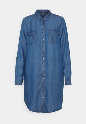 VMSILLA SHORT DRESS MIX - Robe en jean - medium blue denim