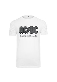 ACDC BACK IN BLACK - Trükipildiga T-särk - white
