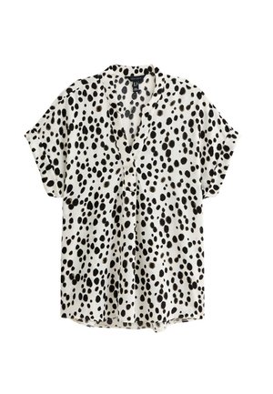 New Look DALMATIAN PRINT V-NECK - Blouse - white pattern