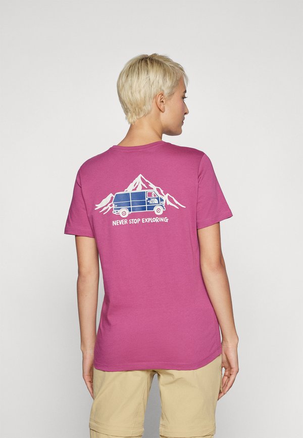 OUTDOOR GRAPHIC TEE - Print T-shirt - cyber berry