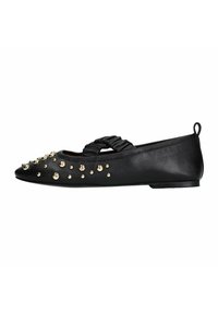 MET STUDS - Ballerina's met enkelbandjes - black