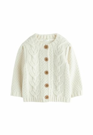 Next, REGULAR FIT - CHUNKY BOBBLE - Cardigan - ecru