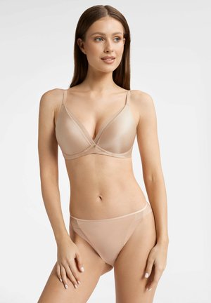 ESOTIQ PADDED  KAJA - Biustonosz z trójkątną miseczką - beige