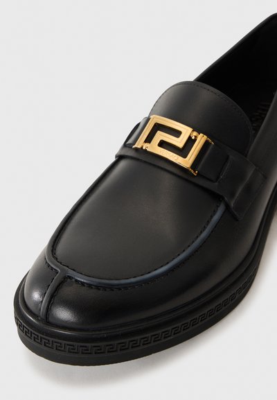 Versace Slip-ins - black/gold-coloured