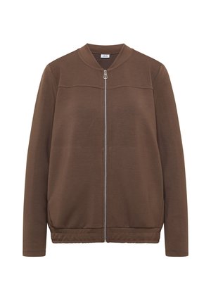 Cecil, LONG-SLEEVED JACKET WITH STAND-UP COLLAR IN A PLAIN COLOUR - Sweat zippé - urban taupe
