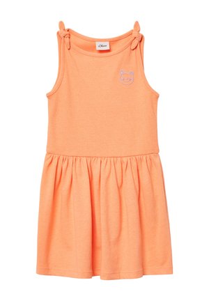 AUSGESTELLTES MIT  STICKEREI - Jerseyjurk - orange