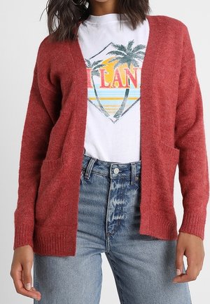 Vest - mottled red