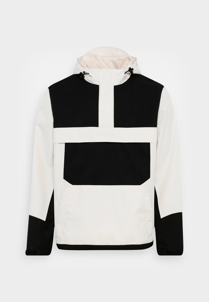 Woodbird FRENZY FRAME JACKET Windbreaker black/off white/black