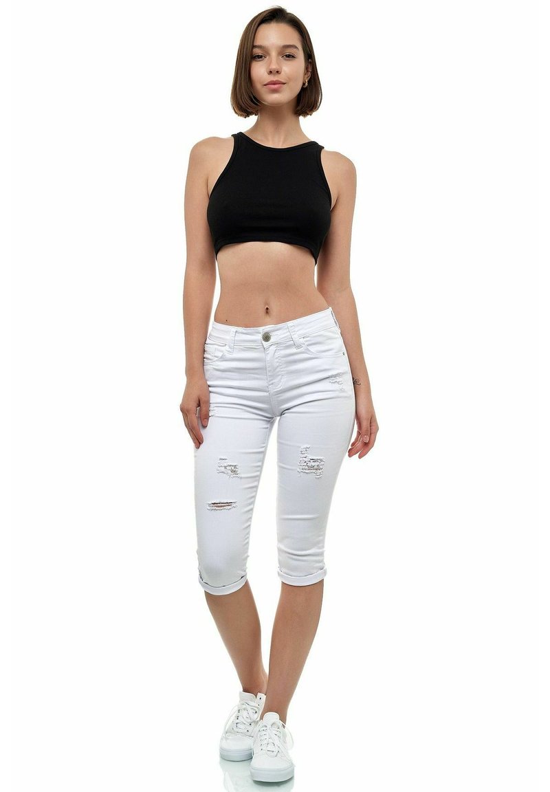 Damen Kleider | MiSS RJ SEMIRA Jeans Shorts weiß - GE98397 Damen Kleider | MiSS RJ SEMIRA Jeans Shorts weiß - GE98397
