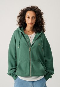 BLKVIS SCRIPT ZIP UNISEX - Sweat zippé - hunter green