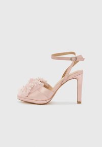 Sandalen met hoge hak - beige