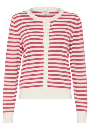 Part Two TANISHA - Cardigan - claret red stripe