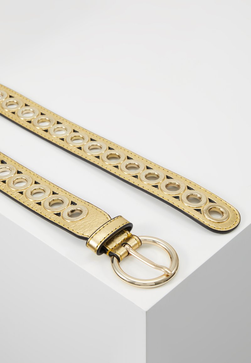 Sandro Adelia Double Wrap Leather Eyelet Belt Vert Pomme Green Gold T1 NEW Sandro | Accessories | Leather Belt With Eyelets | Poshmark main image 4