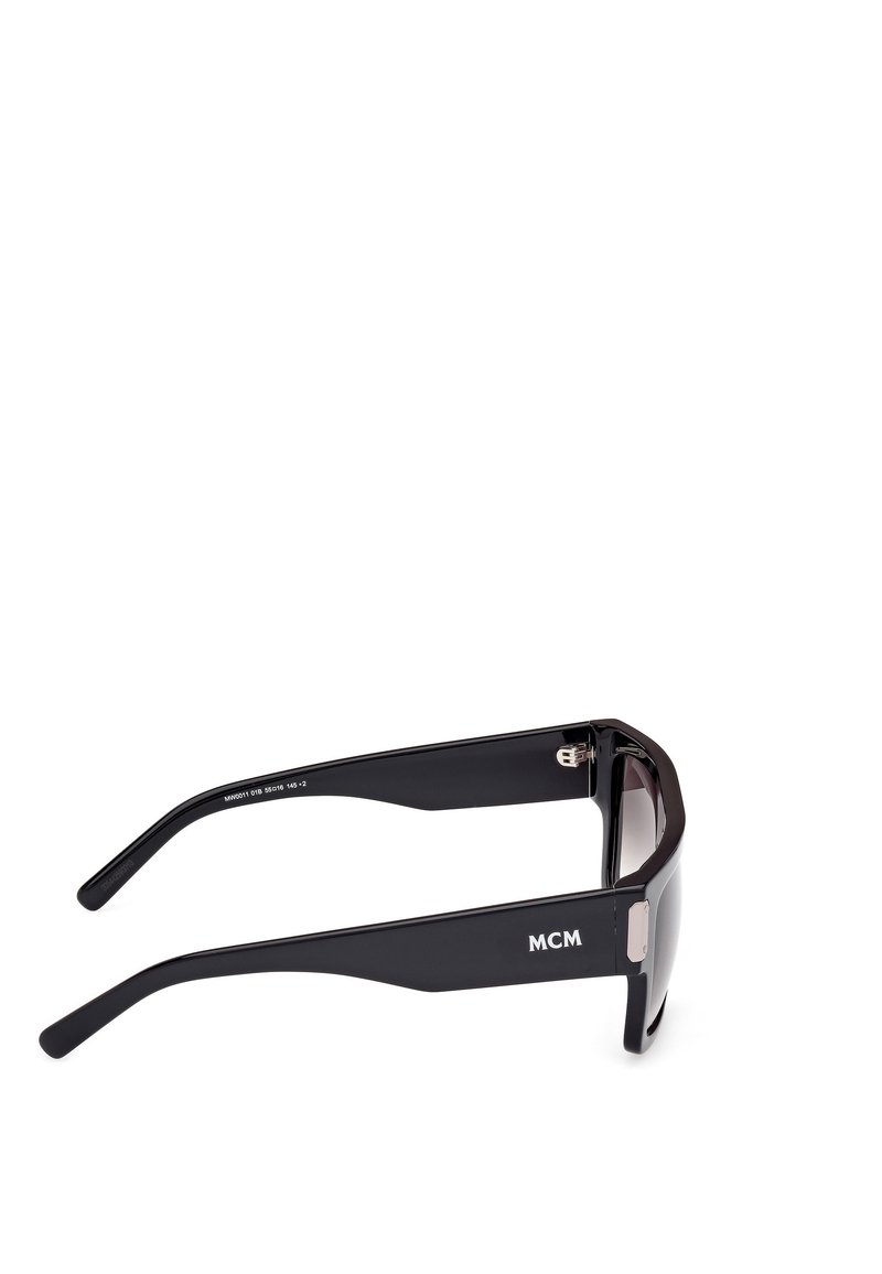 MCM Black Square Sunglasses with Grey Lenses and Logo Arms mcm-mcm720slb-sunglasses-  main image 4