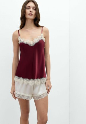 Intimissimi, CONTRASTING COLOUR - Nattøj trøjer - burgundy
