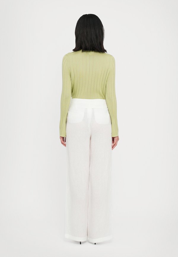 EMBLEMA - Trousers - bianco ottico4