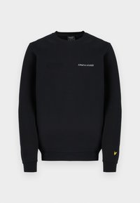 CREW NECK - Sweatshirt - jet black/white