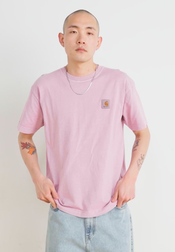 NELSON  - Basic T-shirt - hortensia garment dyed2