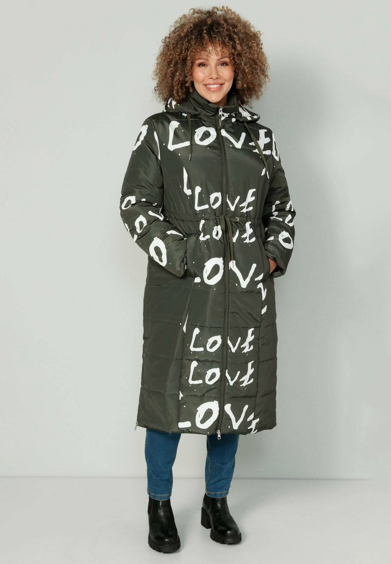 MIAMODA STEPP LOVE KAPUZE TAILLEN-BINDEBAND LANGARM - Parka - olive