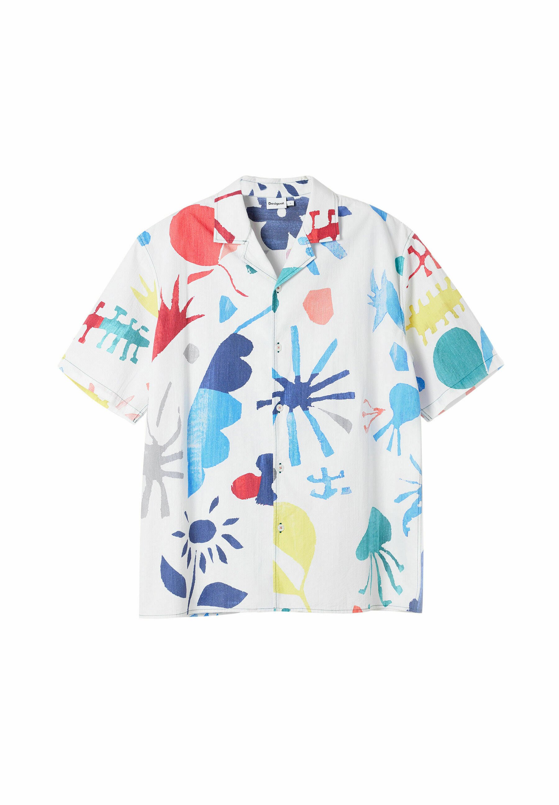 Chemise Desigual Noire Brodée - Taille 38/40 - Coton - Occasion Très Bon état - Style Unique Et Coloré