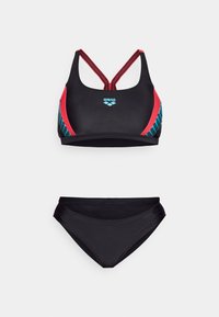 Arena THREEFOLD SET - Bikini - black/anguria