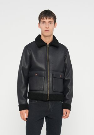 JACKET - Bunda z nepravej kože - black