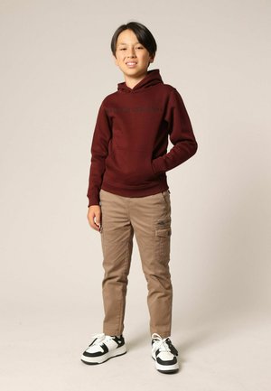 ORIGINAL BEN - Sweat à capuche - cabernet