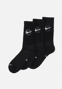 Nike Performance - EVERYDAY CREW UNISEX 3 PACK - Chaussettes de sport - black/white Image miniature 1