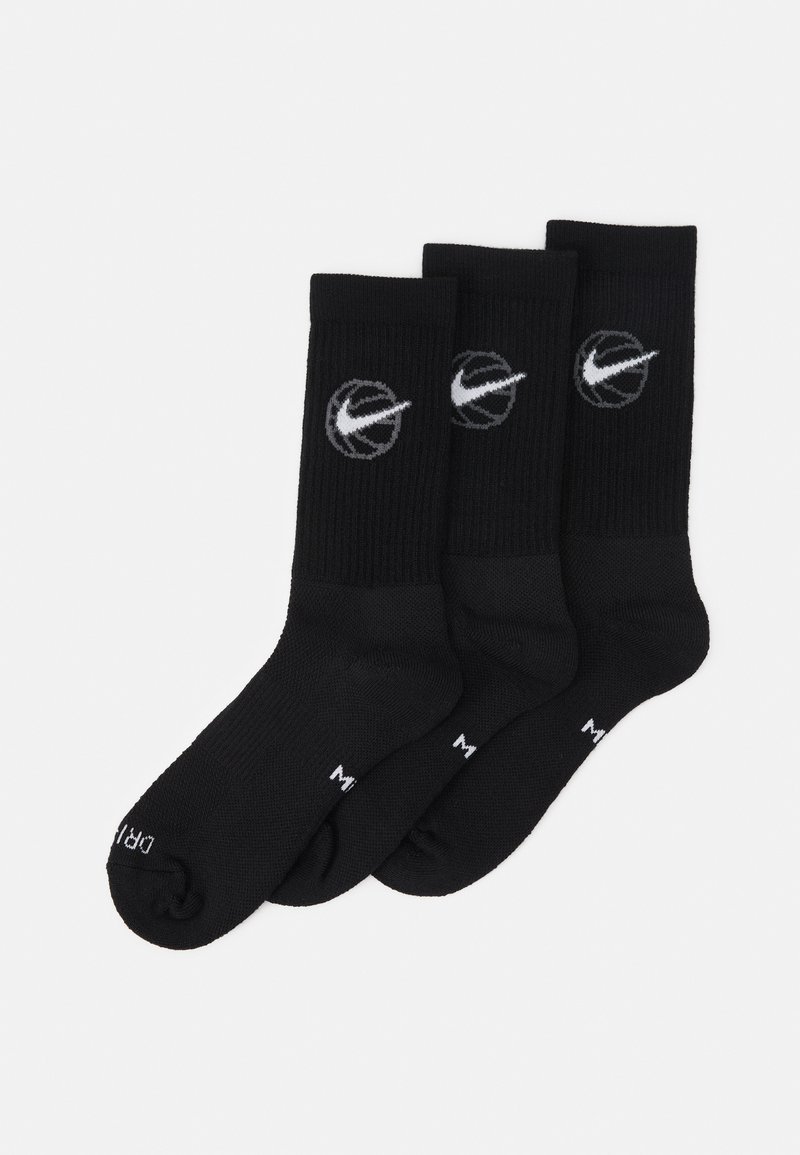 Nike Performance - EVERYDAY CREW UNISEX 3 PACK - Träningssockor - black/white, Förstora