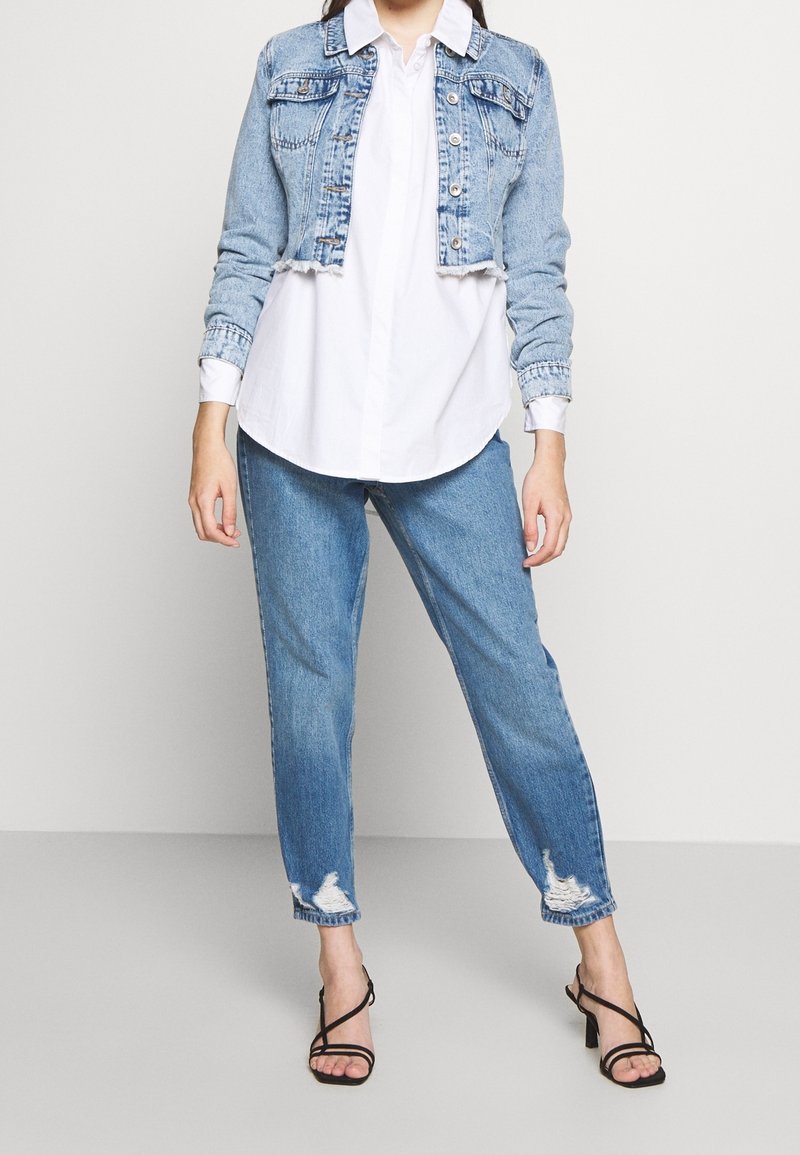 Topshop Petite Jeans baggy blue denim/blu denim (Second hand