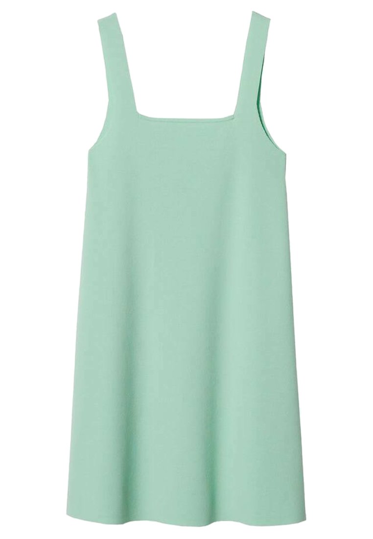 Mango Gebreide jurk lichtgroen Mango Gebreide jurk lichtgroen