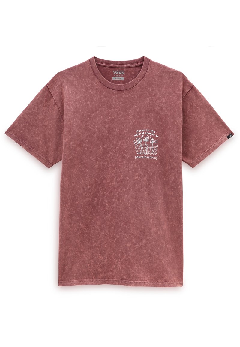 Vans Print T-shirt bordeaux (Pre-owned) Zalando