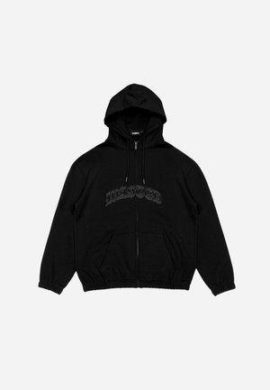 Sweater met rits - black