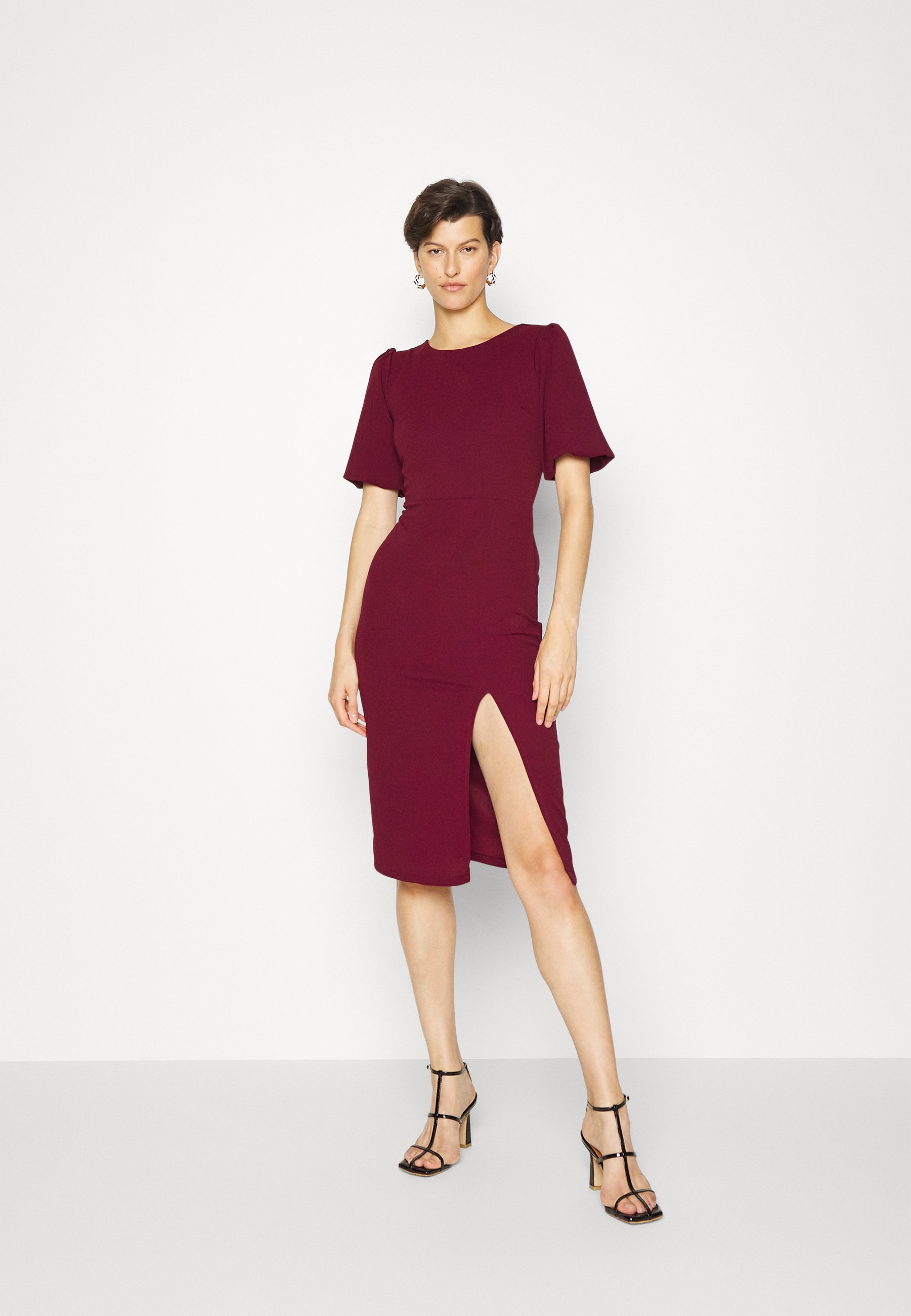 WAL G TALL COLE SLEEVE MIDI DRESS 