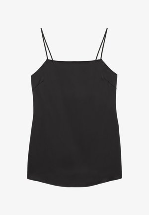 PULL&BEAR, SATIN STRAPPY - TOP - Débardeur - black